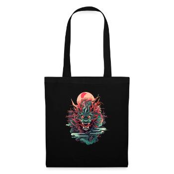 Tokyo Asie 80s Dragon Dragon Rétro Japonais - Sac en tissu - noir - Devant