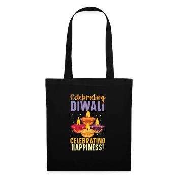 Frohes Diwali Diwali Fest Indischer Hinduismus - Stoffbeutel - Schwarz - Vorne