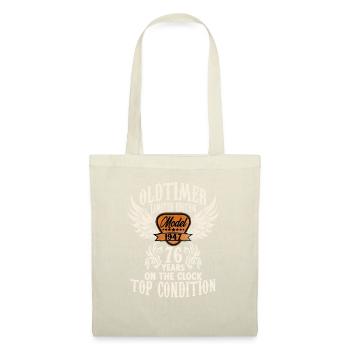 76 ans fan de voiture classique rocker biker anniversaire - Sac en tissu - nature - Devant