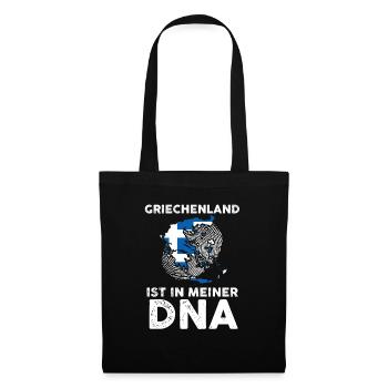 Griechen Grieche Griechenland - Stoffbeutel - Schwarz - Vorne