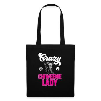 Chiweenie Chien - Sac en tissu - noir - Devant