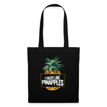 I Taste Like Pineapples Swinger Lifestyle - Stoffbeutel - Schwarz - Vorne