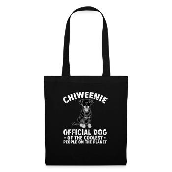 Chiweenie Chien - Sac en tissu - noir - Devant