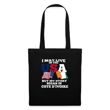 Côte d'Ivoire America Usa Gift - Tote Bag - black - Front