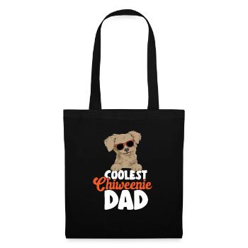 Chiweenie Chien - Sac en tissu - noir - Devant