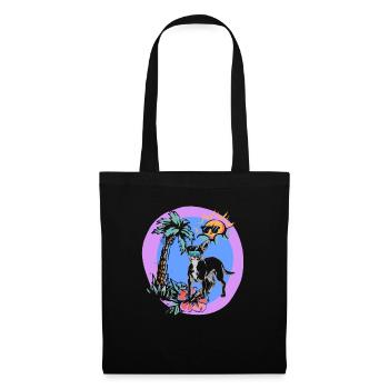 Chiweenie Chien - Sac en tissu - noir - Devant
