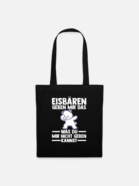 Eisbär Eisbären - Stoffbeutel - Schwarz
