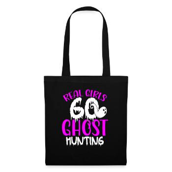 De vraies filles partent à la chasse aux fantômes à Halloween - Sac en tissu - noir - Devant