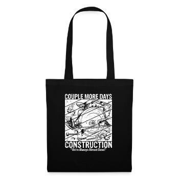 Construction Construction Site Construction Worker Building Family Roof - Tote Bag - black - Front