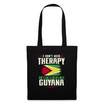 Guyana Flag Guyanais Guyanais - Sac en tissu - noir - Devant