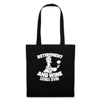 Pensioner pension funny - Tote Bag - black - Front