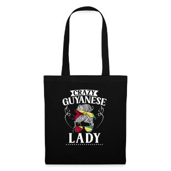 Guyana Flag Guyanais Guyanais - Sac en tissu - noir - Devant