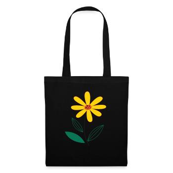 Yellow flower - Tote Bag - black - Front