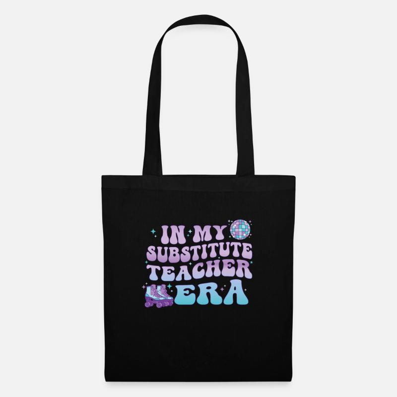Dans mon Professeur suppléant Ère Professeur rétro - Sac en tissu - noir