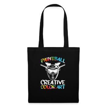 Paintball Creative Paint Color Art Airsoft Paint - Sac en tissu - noir - Devant