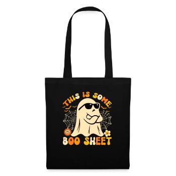 Halloween Costume Pumpkin Skeleton Horror Ghost - Tote Bag - black - Front