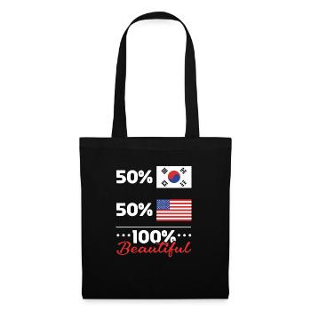 K-Beauty Skincare Oppa Korean Beauty Corée du Sud - Sac en tissu - noir - Devant