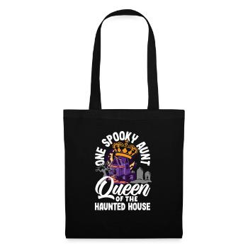 Un costume d’Halloween rétro de tante effrayant - Sac en tissu - noir - Devant