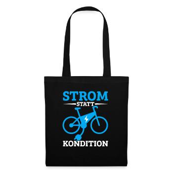 Elektrofahrrad E-Bike Fahrradträger Fahrrad - Stoffbeutel - Schwarz - Vorne