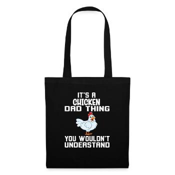 Funny Chicken Saying Chicken - Tote Bag - black - Front