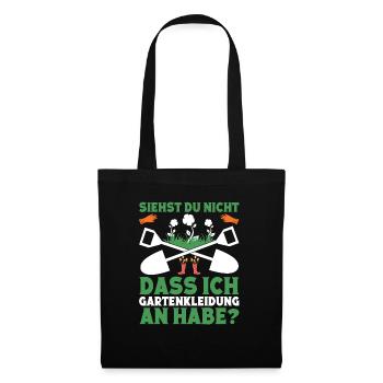 Schrebergarten Landschaftsgärtner Gärtnerin - Stoffbeutel - Schwarz - Vorne