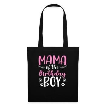Maman De L’Anniversaire Garçon Chien Anniversaire - Sac en tissu - noir - Devant
