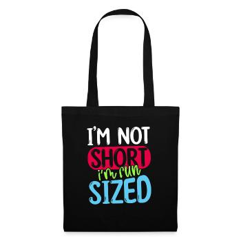 Je ne suis pas petit je suis de taille amusante - Sac en tissu - noir - Devant