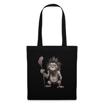 Mythical Monster - Cryptid Monster - Funny - Tote Bag - black - Front