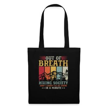 Out Of Breath Hiking Society Je serai là - Sac en tissu - noir - Devant
