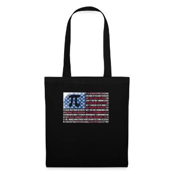 Juillet 4 Pi Day American Flag Mathematics USA - Sac en tissu - noir - Devant