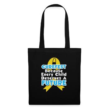 CureFest 2023 CureFest pour les patients atteints de cancer infantile - Sac en tissu - noir - Devant