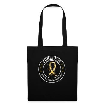 CureFest 2023 CureFest pour les patients atteints de cancer infantile - Sac en tissu - noir - Devant