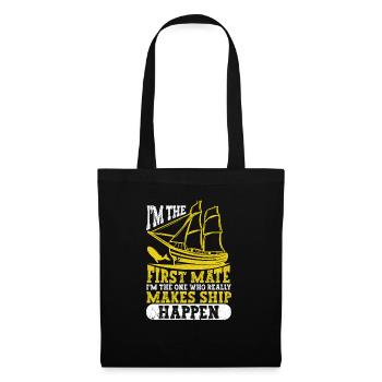 I'm the First Officer Funny Boating Lake - Tote Bag - black - Front