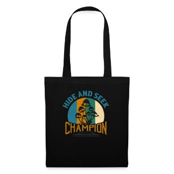 Hide And Seek Champion Fungus Mycologist - Tote Bag - black - Front