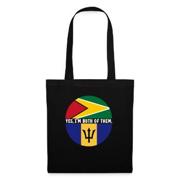 Drapeau de la Barbade Bayan barbadien - Sac en tissu - noir - Devant