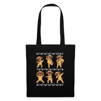 Broholm dog dancing with sunglasses - Tote Bag - black - Front