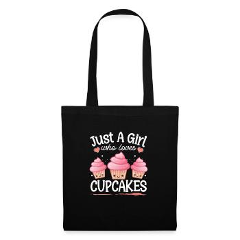 Women Pastry Chef Baking Just A Girl Who Loves Cup - Stoffbeutel - Schwarz - Vorne