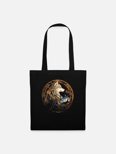 Fenrir Wolf Wikinger Nordisch Nordmänner Odins Wolf - Mulepose - sort