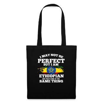 Éthiopie - Sac en tissu - noir - Devant