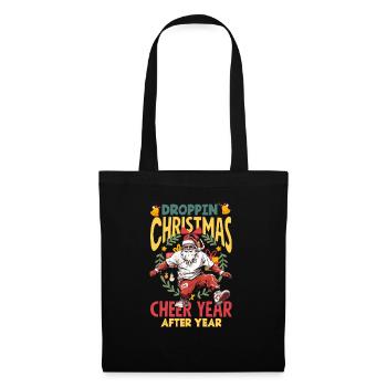 Droppin' Christmas cheer DJ Noël Hip Hop - Sac en tissu - noir - Devant