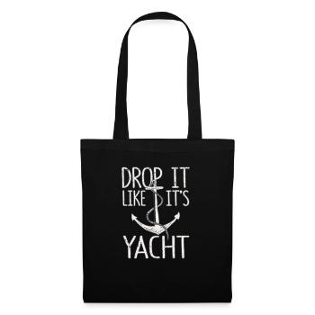Laissez-le tomber comme si c’était un yacht drôle de voilier marin - Sac en tissu - noir - Devant