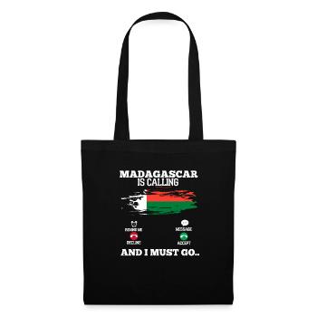 Madagascar - Sac en tissu - noir - Devant