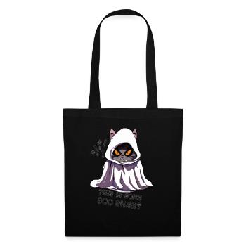Ceci est un fantôme de chat boo sheet - Sac en tissu - noir - Devant