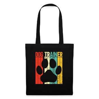 Hundetrainer Welpe Lustiges Haustier Training - Stoffbeutel - Schwarz - Vorne