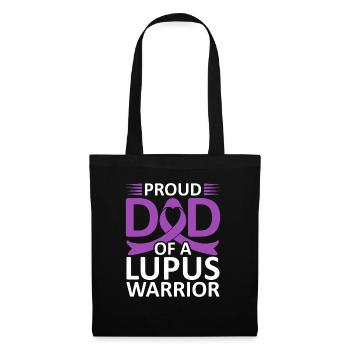 Proud father of a lupus warrior Purple Ribbon - Tote Bag - black - Front