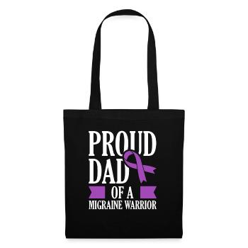 Proud father of a migraine warrior chronic - Tote Bag - black - Front