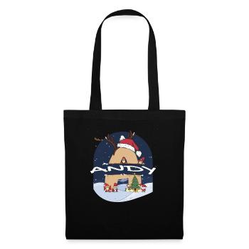 Génial Andy Name w Santa Hat dans le thème de Noël - Sac en tissu - noir - Devant