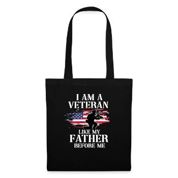 Vétéran de l’armée américaine au Vietnam - Sac en tissu - noir - Devant