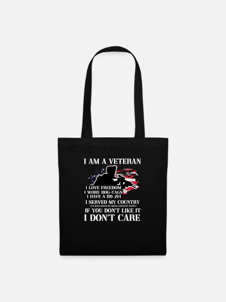 Us Army Vietnam Veteran - Stoffbeutel - Schwarz