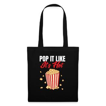 Popcorn Lover Cinema Snack Funny Pop It Like It's - Stoffbeutel - Schwarz - Vorne
